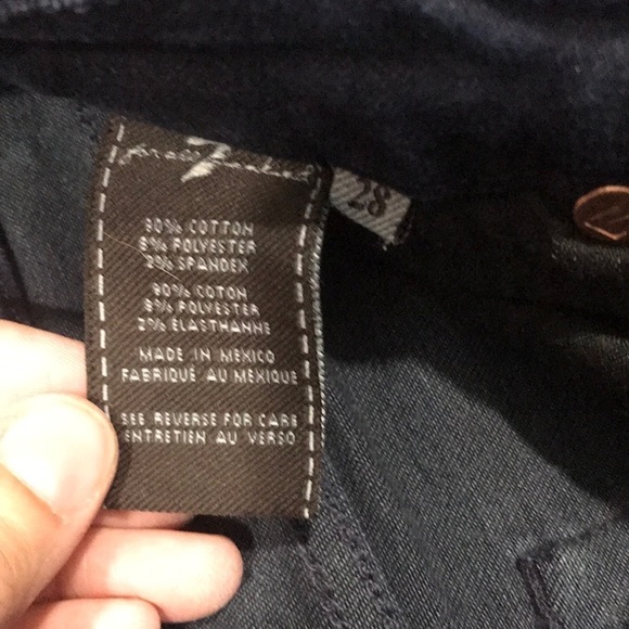 7 for All Mankind Fray Hem Kara Straight Leg Jeans - Picture 9 of 9